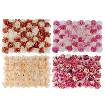 

Artificial Flower Wall Panel Wedding Party Venue Decor for Bridal Flower Arrangement DIY Crafts Home Decorations