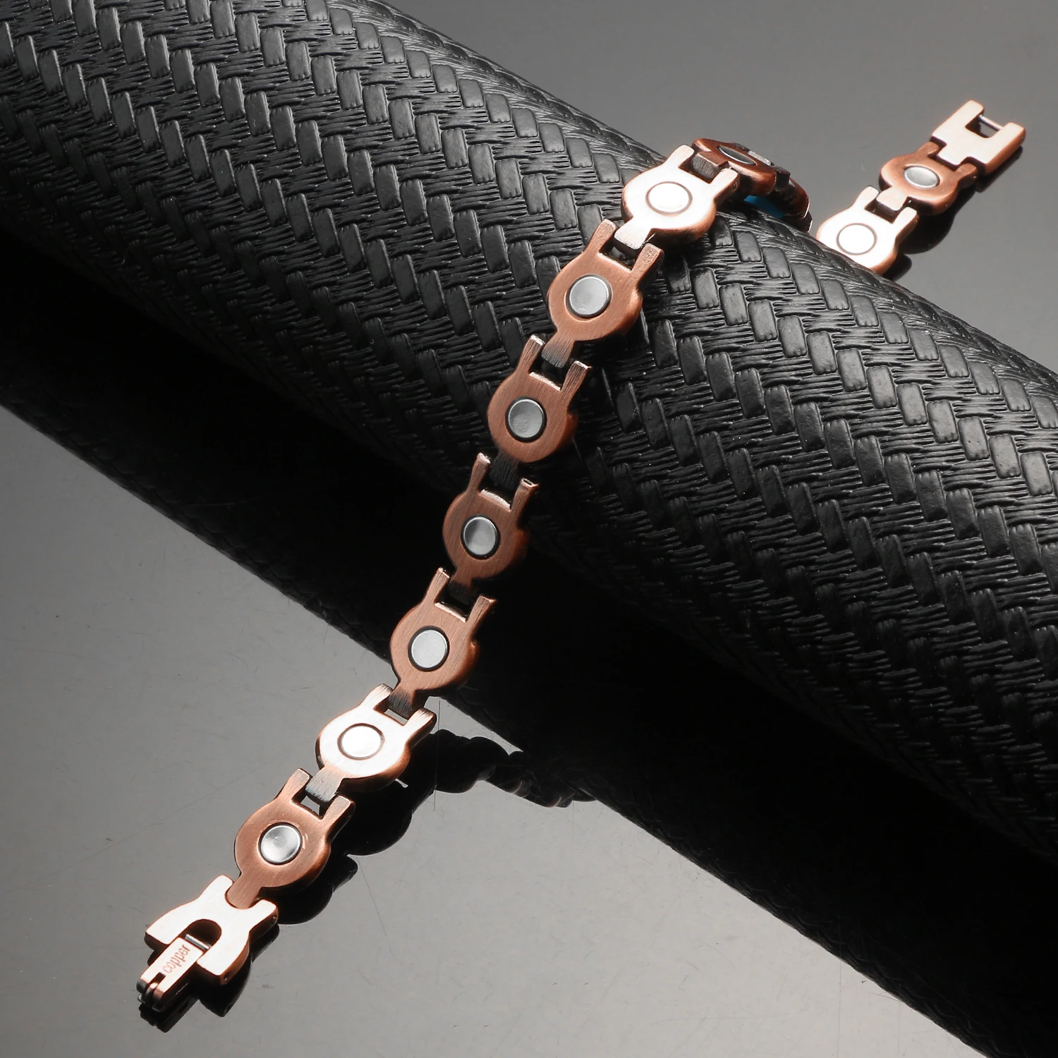 Oktrendy Copper Magnetic Bangle Bracelet with Natural Gem Stone Women Vintage Copper Magnetic Bracelet Arthritis Chain Wristband