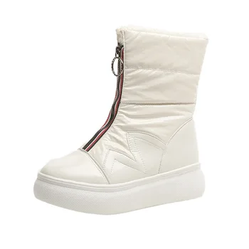 

Winter shoes Women Office Outdoor Platform Keep warm Women Shoes Round Toe Flats Platform Neutral Footwear zapatos de mujer