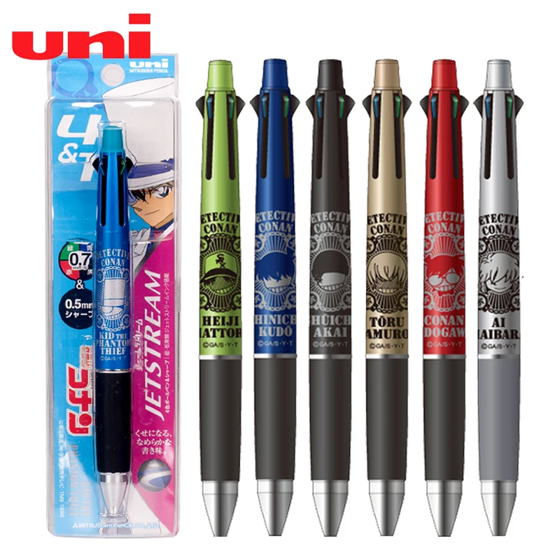 1 шт. Detective Conan UNI MSXE5 1000 JETSTREAM Super Smooth 4 + многофункциональная ручка карандаш супер