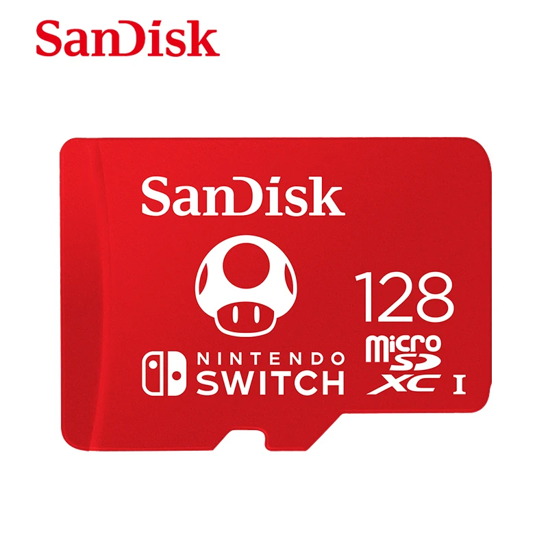 SanDisk – carte micro sd, 64 go/128 go/256 go, SDXC, TF, avec adaptateur, pour Nintendo Switch |