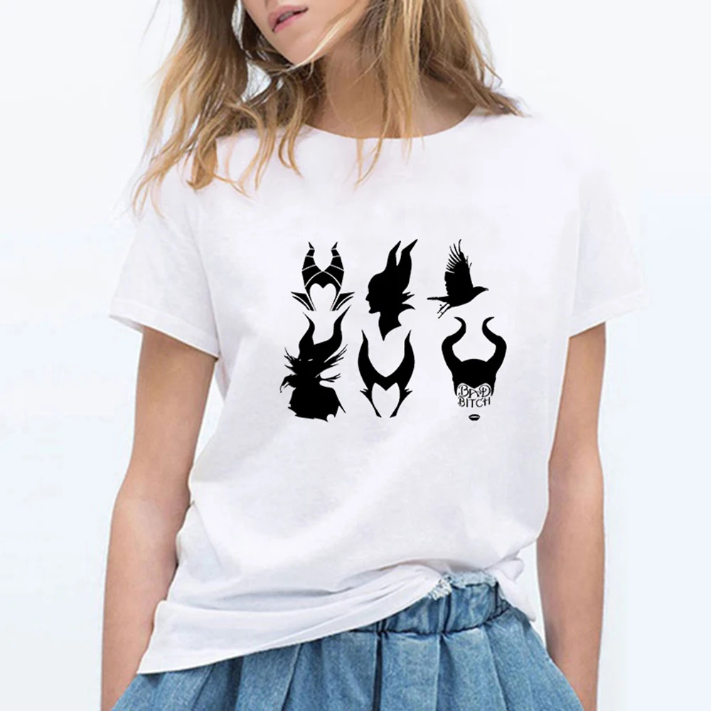 Maleficent Devil Fairy Maiden хип-хоп 90s новые женские футболки футболка Femme Harajuku летние графические хипстерские футболки - Цвет: 19bk1238
