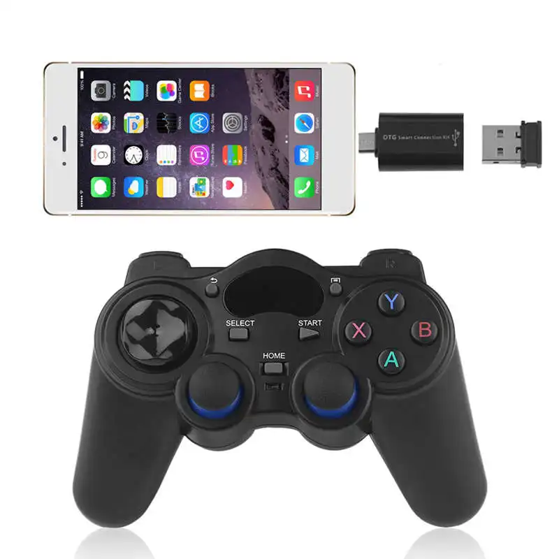 2,4 ГГц беспроводной геймпад игровой контроллер Джойстик для Android Tv Box Pc Gpd Xd с Otg конвертером компьютерные игровые контроллеры