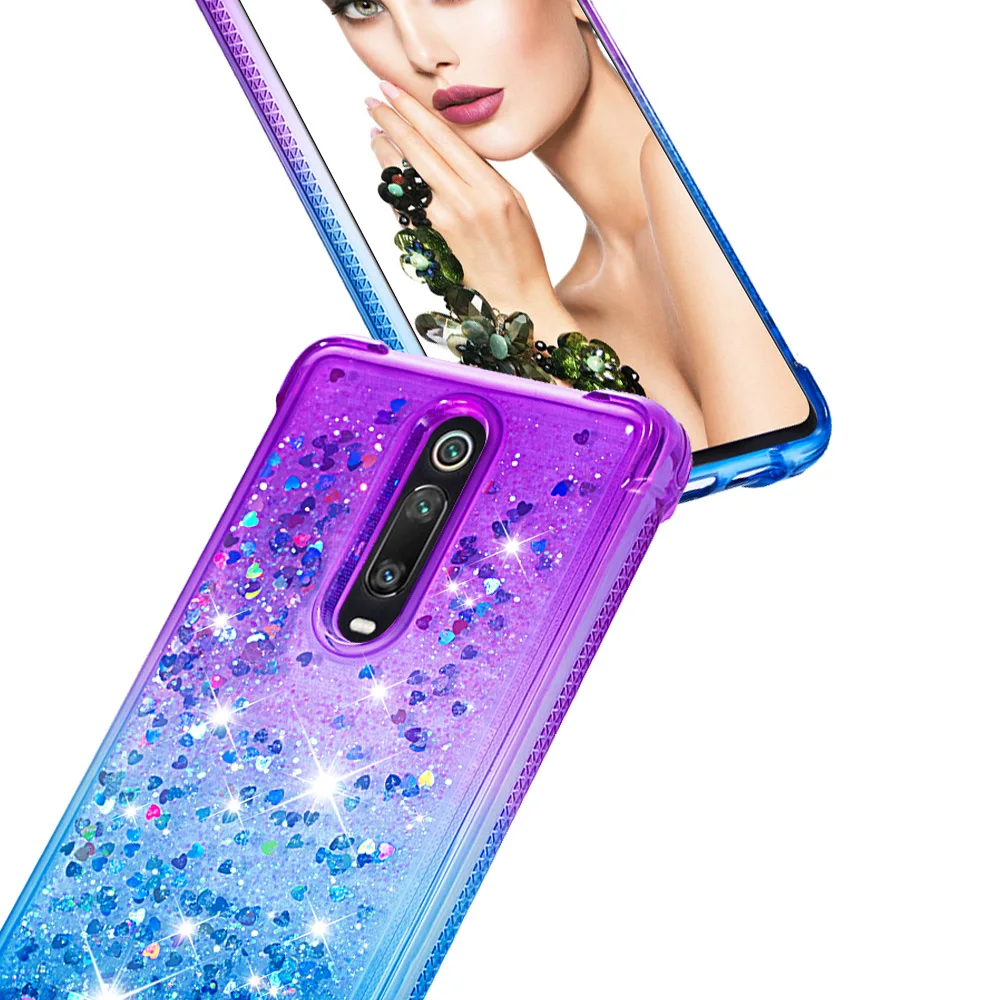 Чехол для Xiaomi Redmi K20 Pro жидкий сыпучий песок с блестками чехол Xiomi Redmi K20 Силиконовый ТПУ чехол xaomi Redmi K20 бампер Броня чехол