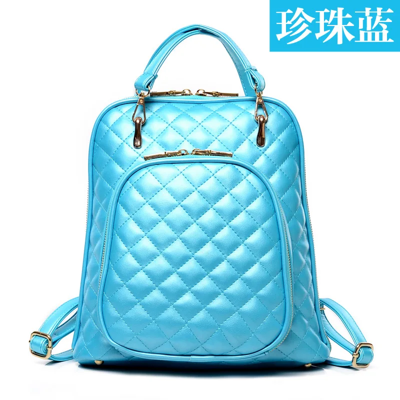 

2019 New Style Rhombus WOMEN'S Bag Spring Trend Backpack Korean-style Fashion Cool GIRL'S Backpack