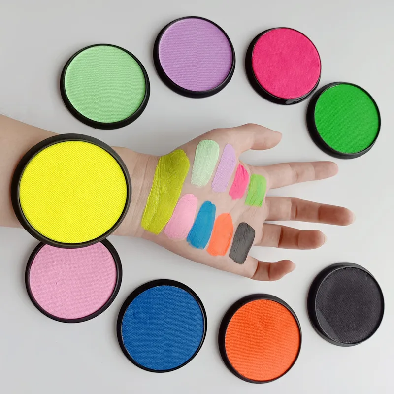 20g Body Painting UV Colors Water Based Makeup Eyeliner Neon Face Paint Cake Split Christmas Sports Event Family Party Supplies 3