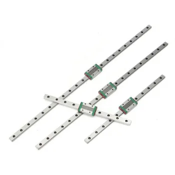 

Linear Rail Kit MGN15C Guide Block Carriage Guideway Linear Miniature Rail Sliding Shaft CNC Rail DIY Kits 100/200/300/500mm