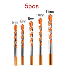 

5 Pcs Drill Bit Set 6/6/8/10/12mm Multifunctional Drill Bit Set