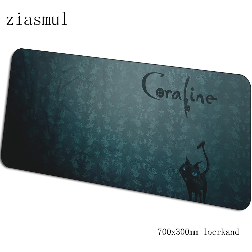 Coraline коврик для мыши, подарок, компьютерный коврик 700x300x3 мм, игровой коврик для мыши, большой, Новое поступление, гелевый коврик для мыши, клавиатуры, игры, ПК, геймерский стол - Цвет: pattern 4