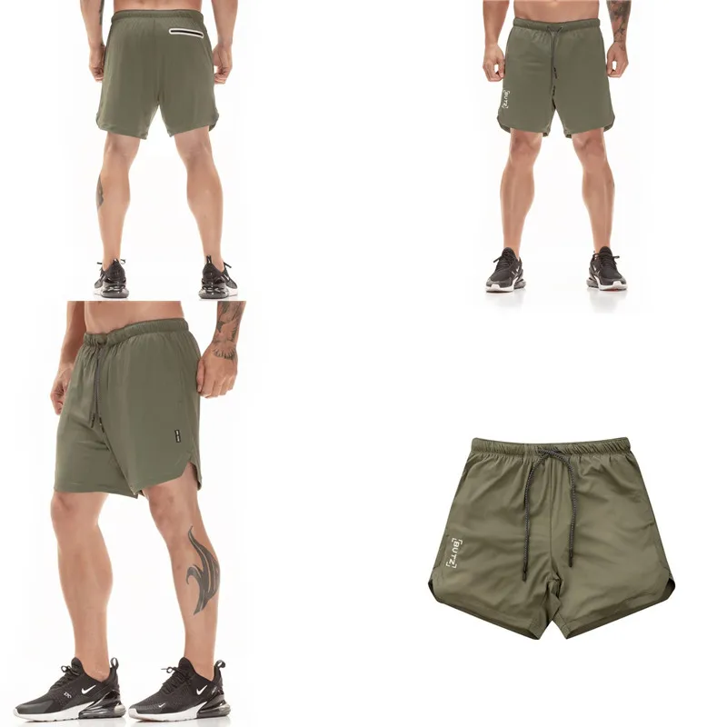 Summer Men's Running Shorts Double-deck 2 In 1gym Fitness Bodybuilding Jogging Training Quick Drying Men Casual Shorts New