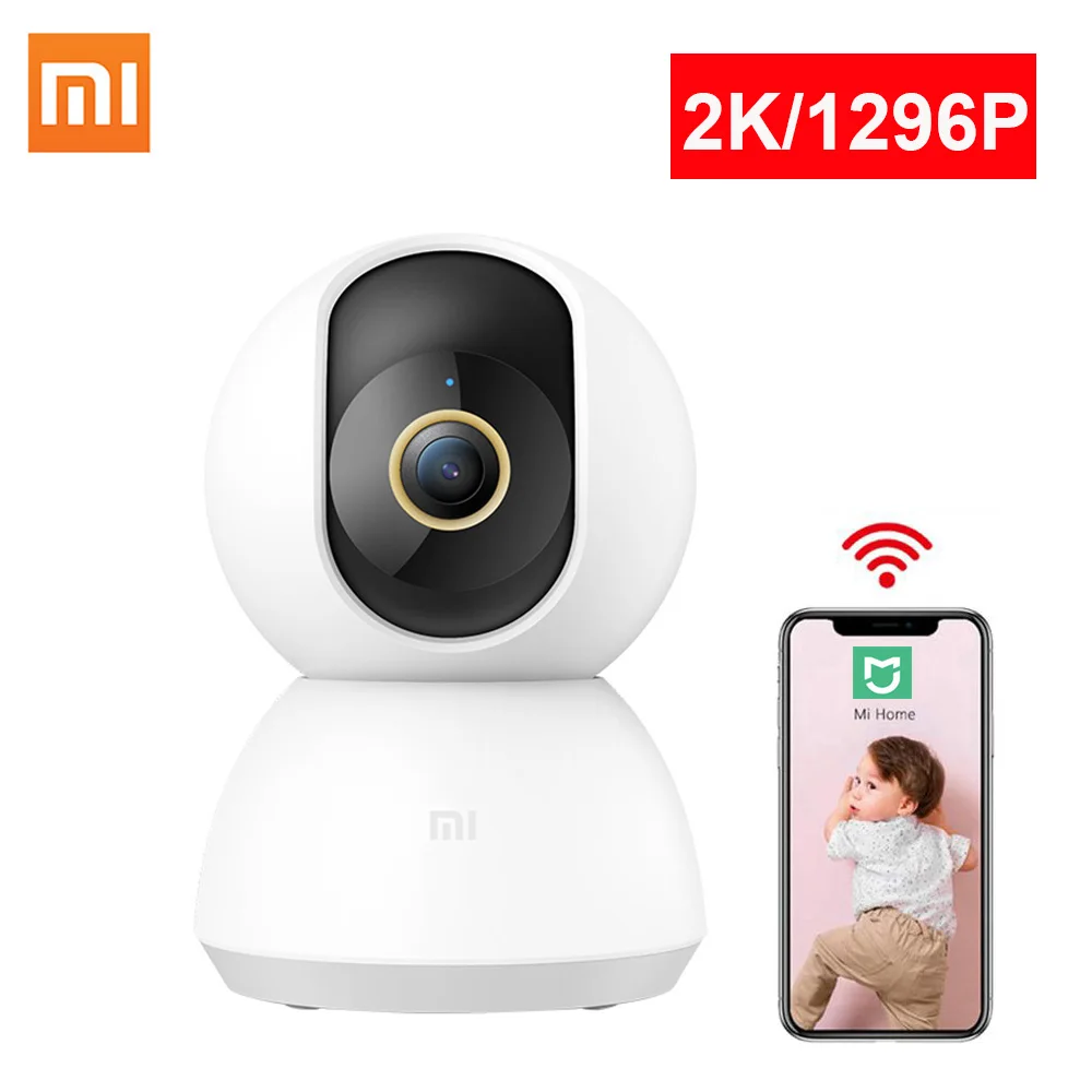 Xiaomi-cámara inteligente Mijia 1296P Ultra HD, 2K, IP, WiFi, Pan-tilt, visión nocturna, Webcam de vídeo de ángulo de 360 grados, Monitor de seguridad para bebés