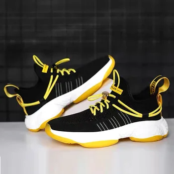 

Spring and autumn new men shoes casual tennis sneakers fashion running shoes mesh Lace-Up dad off white shoes zapatos de hombre