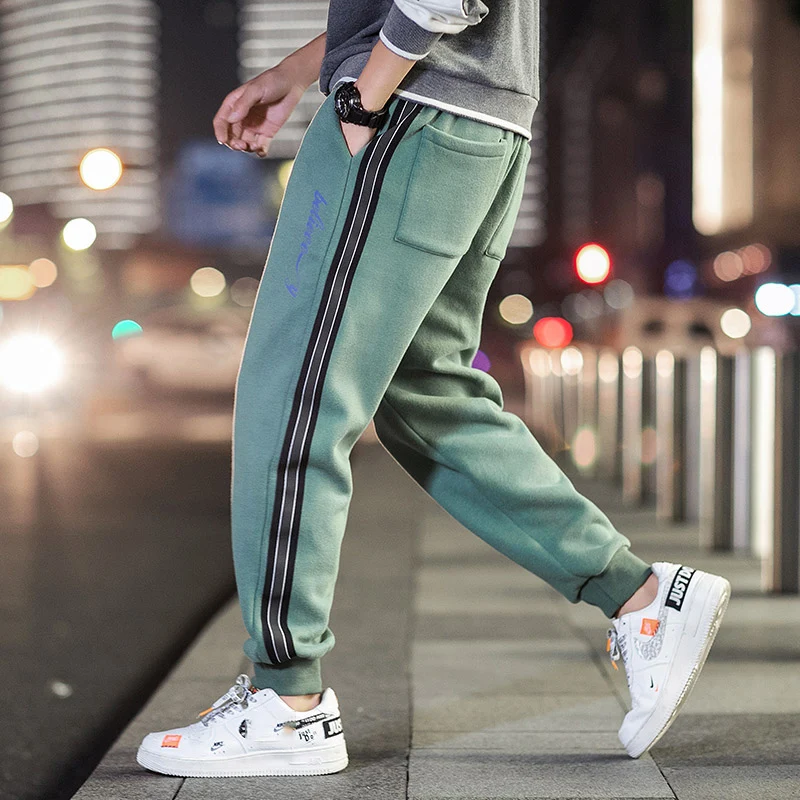 2022 Spring Autumn Black GREEN Men Pants Fashions Joggers Casual Sweatpants Track Men'S Sweat Trouser grey track pants