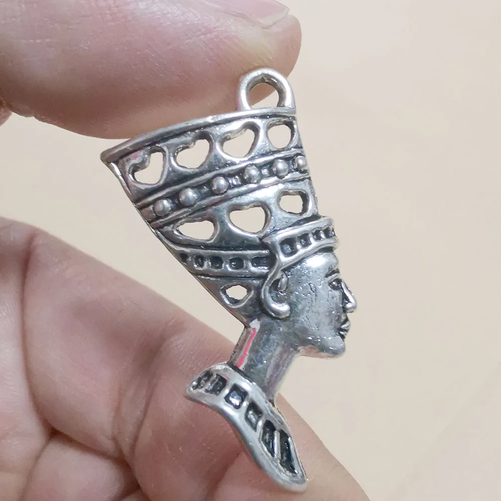 Винтажные золотые подвески в виде египетской королевы Египта Nefertiti 6 шт./лот