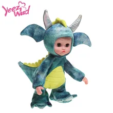 Новая динозавр электрическая кукла плюшевый мультфильм запись расставания танец и музыка кукла "малыш" глаза мигает