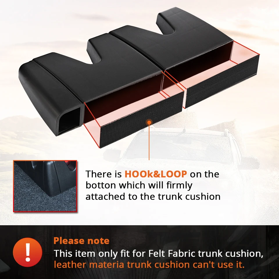 Черный пластиковый контейнер для багажника автомобиля Partol сборные блоки