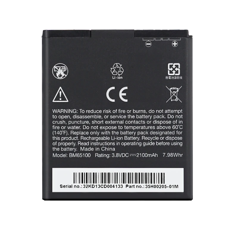 2 предмета BM65100 литий-ионный аккумулятор телефона Батарея для htc Desire 601 501 510 619D ZARA 700 7060 6160 7088 E1 603e