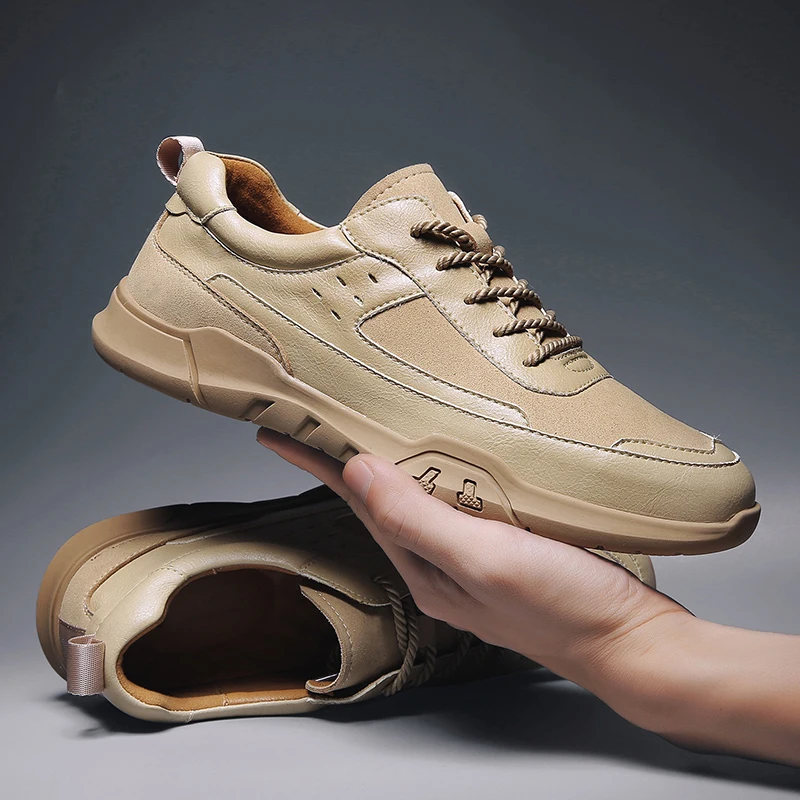 Кроссовки мужские на шнуровке Повседневная Уличная обувь для отдыха модные