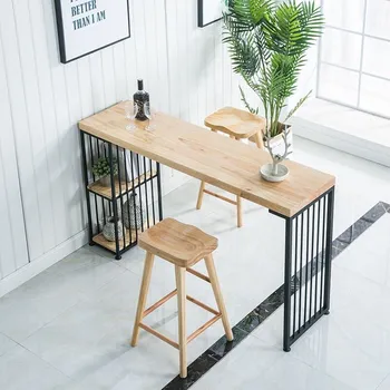 

Nordic Bar Stool Modern Minimalist Bar Chair Solid Wood Creative Fashion High Stool Tabouret De Bar Moderne Counter Stool