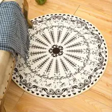 Круглый мандала цветок Ковер Классический Спальня Гостиная Коврик для дома