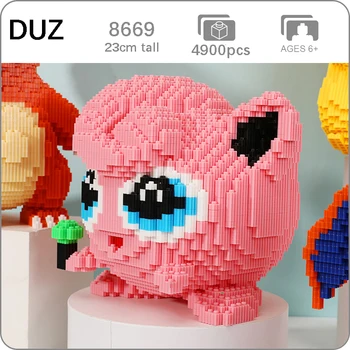 

Anime Jigglypuff Pocket Animal 3D Model DIY Mini Blocks Bricks Building Toy for Children 26cm tall no Box