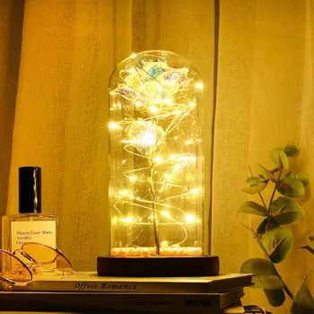 

#20 Silk Multicolor Romantic Decorative Glass Dome for Valentines Day Wedding Home improvement Dropshipping