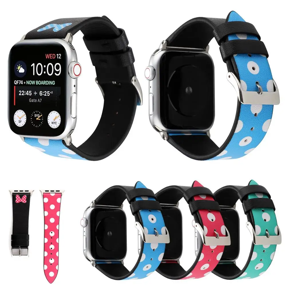 Ремешок для наручных часов Apple Watch Series 5 4/3/2/1 кожаный ремешок для Iwatch, версия 5 ремешок для наручных часов 40 мм 44 мм, 42 мм, 38 мм