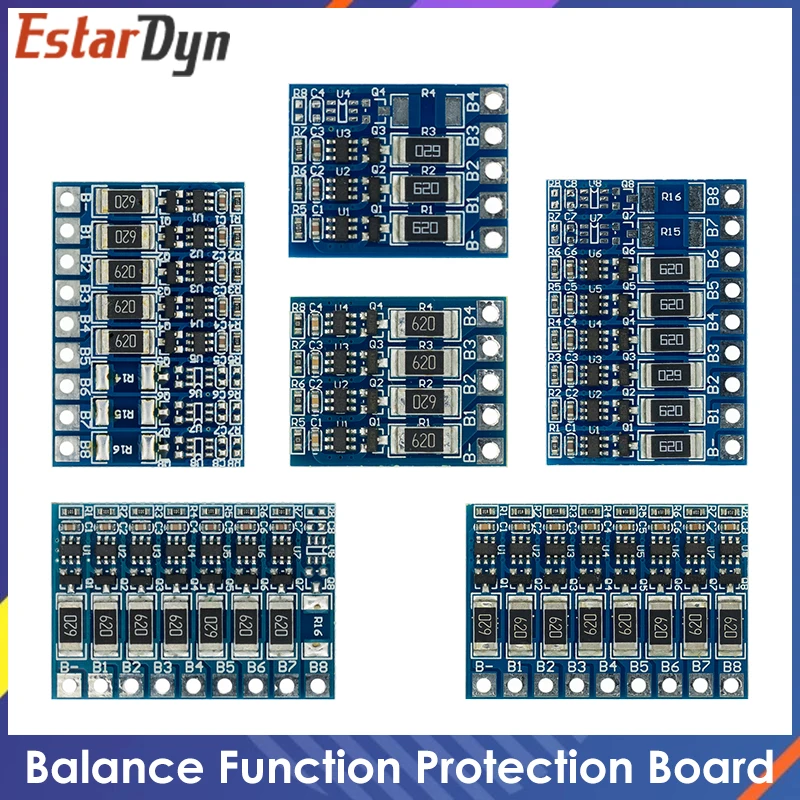 5S 21V 4.2V Balance Function Protection Board 68mA Li-ion Lipo Battery Lithium 18650 Batteries Balanced 3S 4S 6S 7S 8S | Электронные
