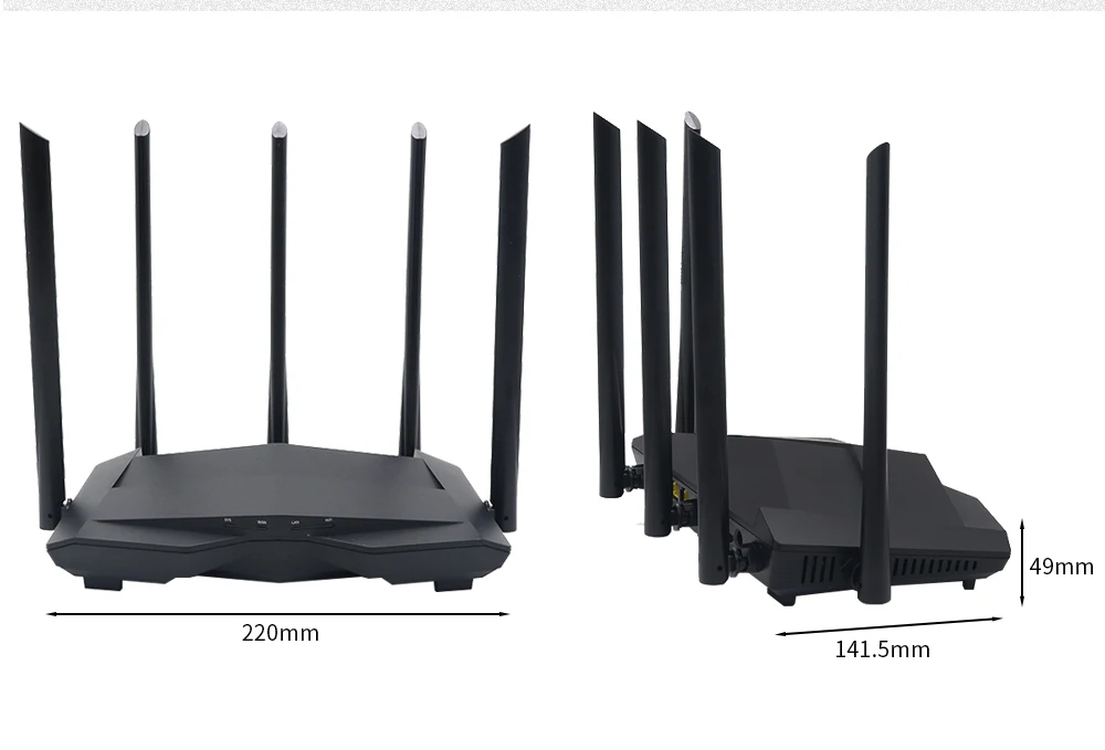 GC23/GC11 Gigabit Router 2.4G&5.0GHz Dual Band 12AC Wireless Wifi Router WIFI Repeater 5*6dBi High Gain Antennas Coverage home