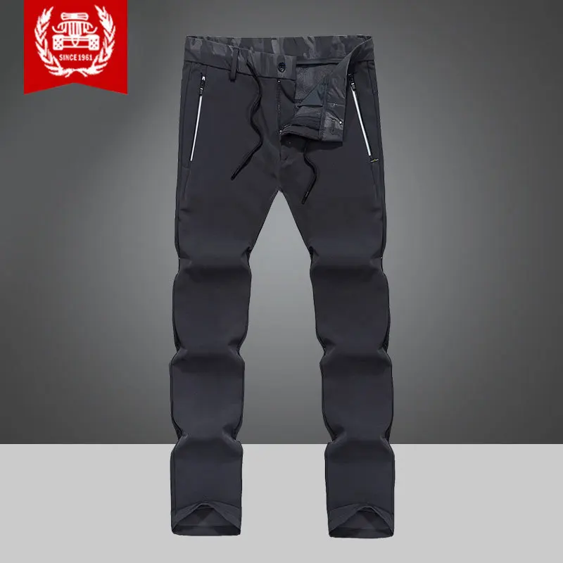 Male autumn waterproof breathable outdoor climbing elastic casual quick-drying pants