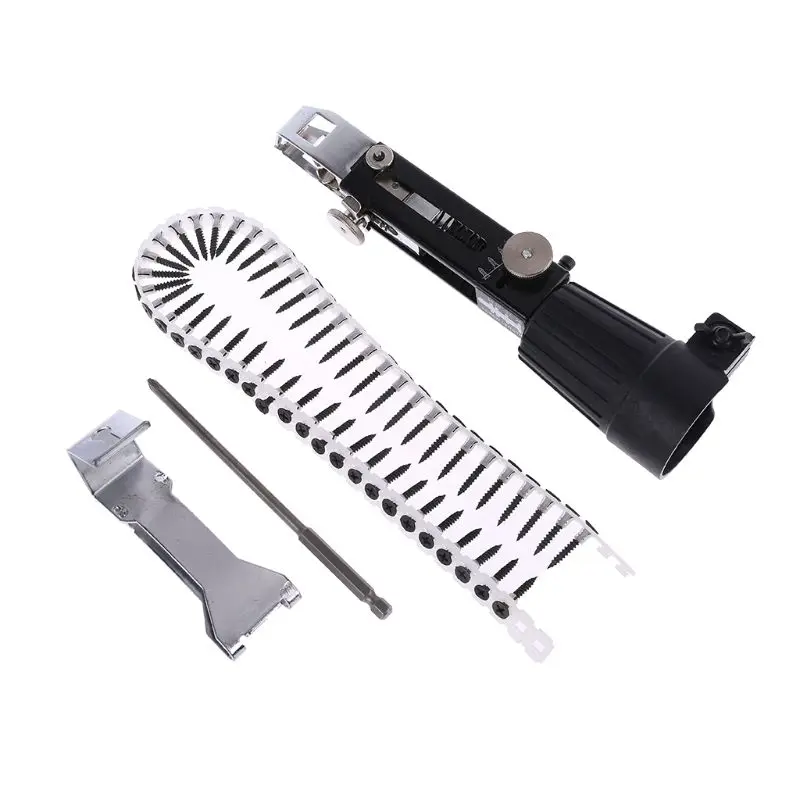 

Automatic Power Drill Chain Nail Gun Adapter Screw Gun for Cordless Electric Drill Attachment Woodworking Tool