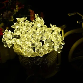 

Solar Garden Light Outdoor 7M 50 LED Solar Lamps Waterproof Cherry Blossom Flower Solar String Fairy Lights,Patio,Garden,Xmas