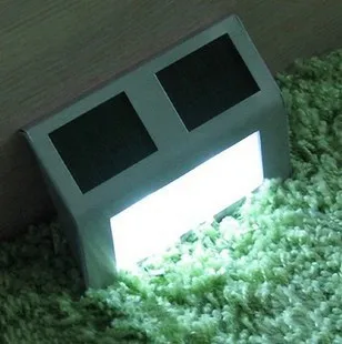 Крест-граница для 2LED нержавеющей стали Солнечный свет лестницы Солнечная декоративная лампа солнечная изгородь настенный светильник для двора