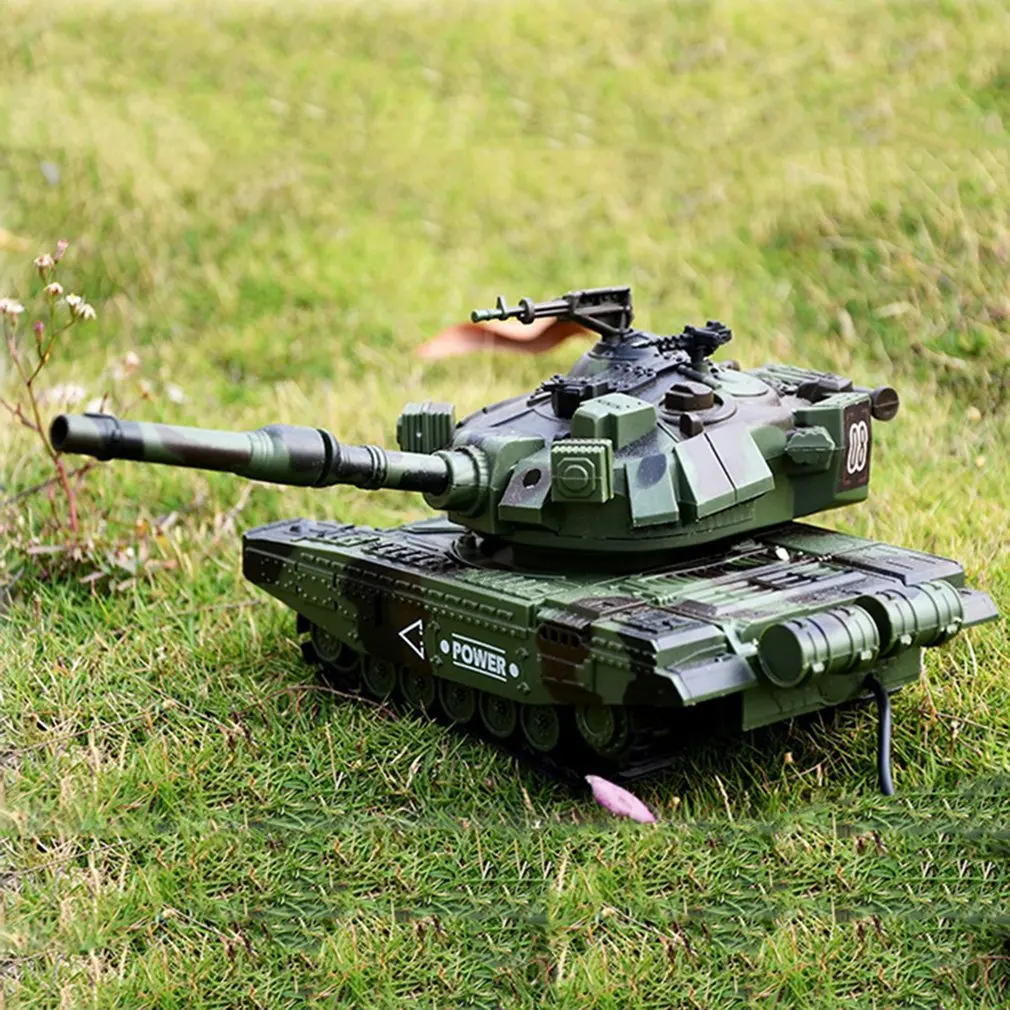 Моделирование 1:32 RC боевой гусеничный Танк радиоуправляемые игрушки автомобиль может запускать мягкие пули детский подарок