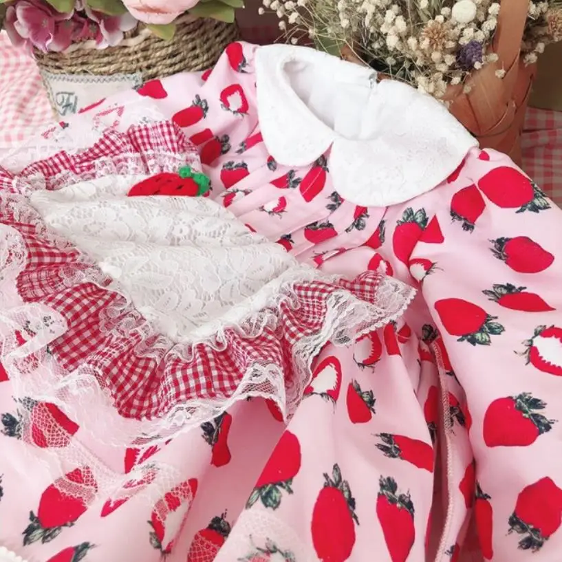 Одежда для маленьких девочек весенний винтажный испанский наряд для Бала Лолита, платье милые вечерние платья для девочек Y2574