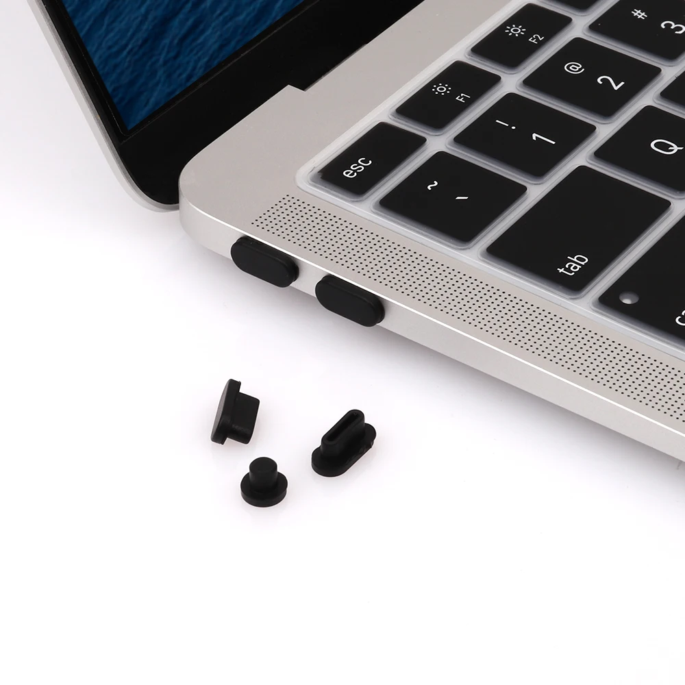 Green Cover Set 9pcs Protector Silicone Anti Dust Plug Ports Replacement for MacBook Pro Accessory