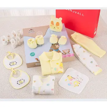 

18pcs Newborn Baby Set Girl Boy Clothes Cotton Warm Infant Suit Outfits Pant Bib NEW