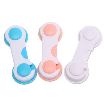 

Quality 5Pcs/lot Safety Lock Protector Kitchen Cabinet Door Drawer Cupboard Catch for Baby Kids