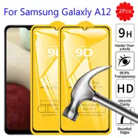 2Pcs 9D Samsun A12 Glas Für Samsung Galaxy A22 A32 A52 A72 A02 A51 A12 Schutz Glas auf Galaxi EINE 12 Display-schutzfolien Rüstungen