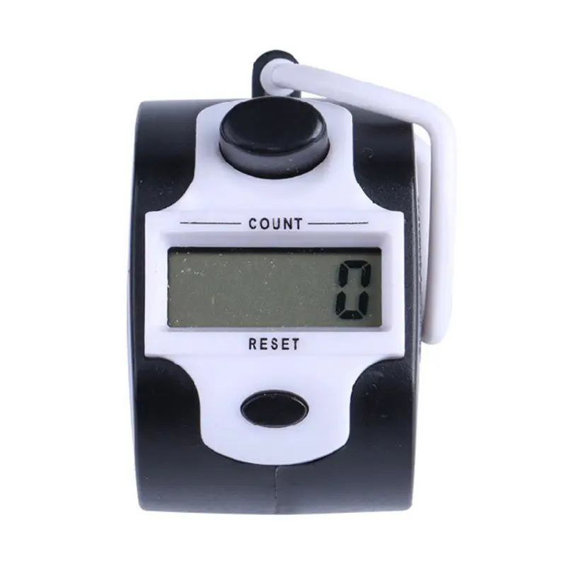 

Digital Hand Tally Counter 5 Digit Manual Press Clicker LED Backlight Recorder