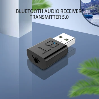 

2 In 1 USB Bluetooth 5.0 Transmitter Receiver Portable Wireless Adapter For Car TV PC Portable Bluetooth Receiver