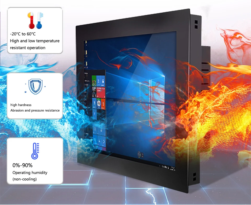 15 인치 고휘도 산업용 IP65 HD USB lcd 터치 스크린 슬롯 모니터