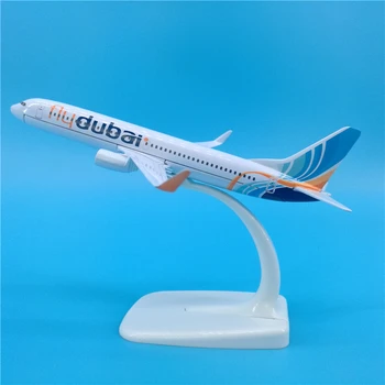 

16cm Dubai Airlines Boeing 737-800 Metal Airplane Model Gift Decoration Collection Fly Dubai B737-800 DIY Airplane Fly Model