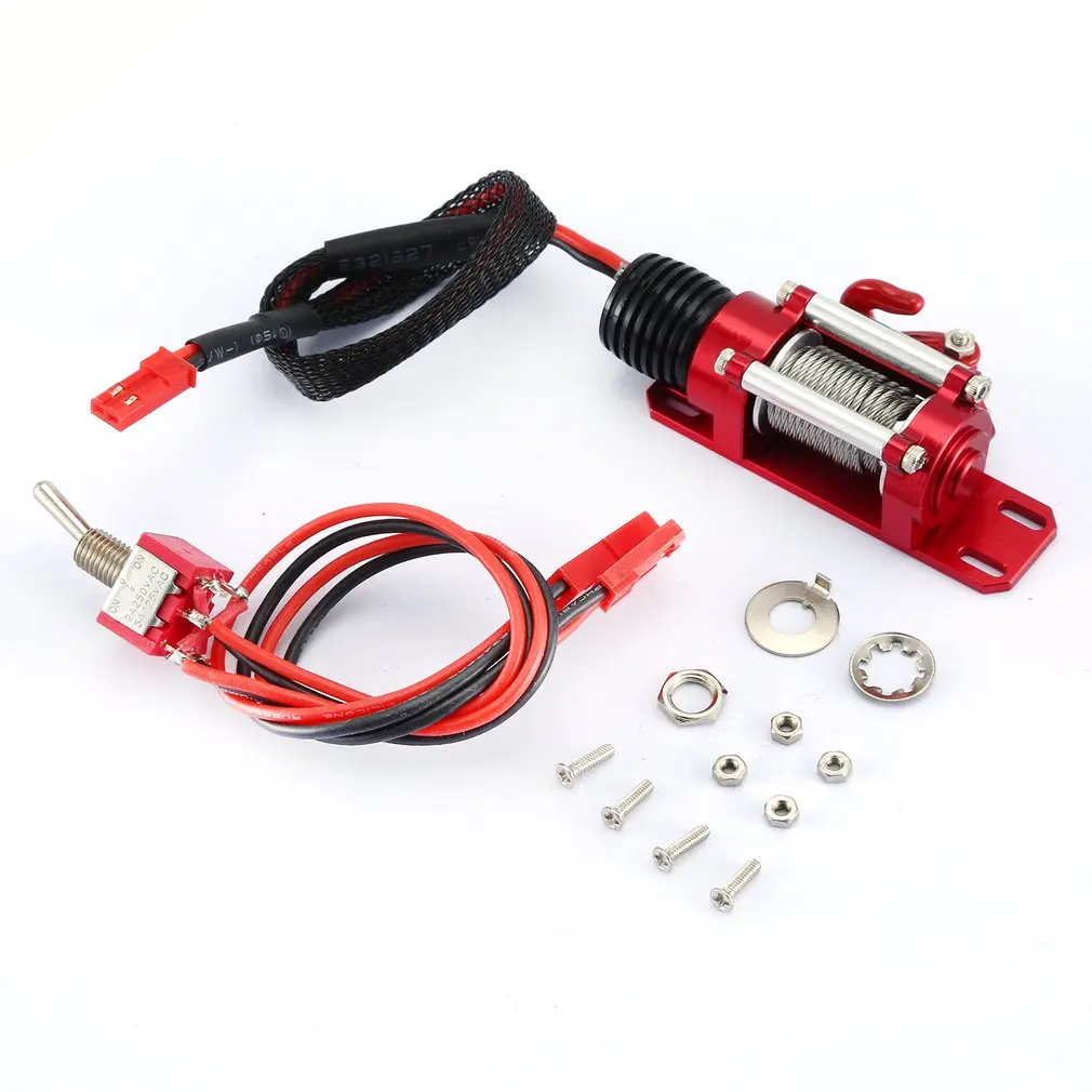 

Metal Automatic Motor Simulated Winch/Receiver For 1/10 RC Car Traxxas HSP Redcat Tamiya Axial SCX10 D90 Hpi Car RC Model Toy