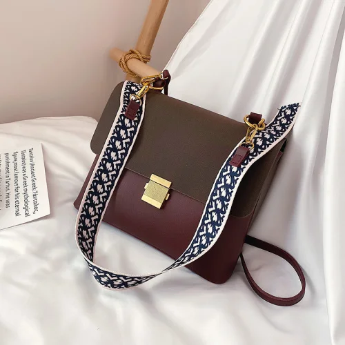IVog/Новое поступление повседневных женская маленькая сумка на плечо Crossbody Сумка louis сумки из натуральной кожи модные сумки для Для женщин - Цвет: Бургундия