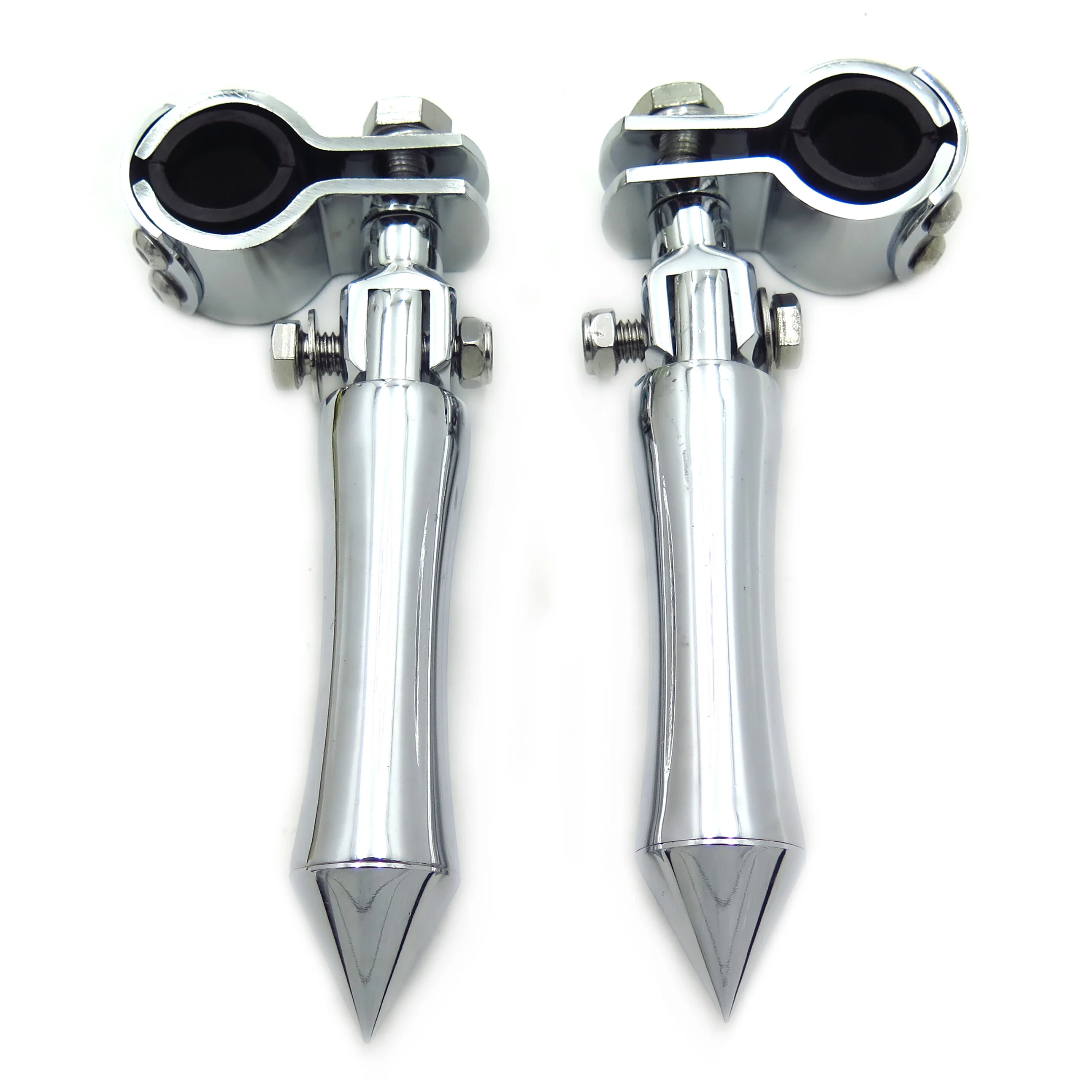 Footpegs Skull Foot Pegs 1 1/4" Clamps Mount For Harley Davidson Street Glide Footpegs Skull Foot Pegs 1 1/4" Clamps Mount For Harley Davidson Street Glide