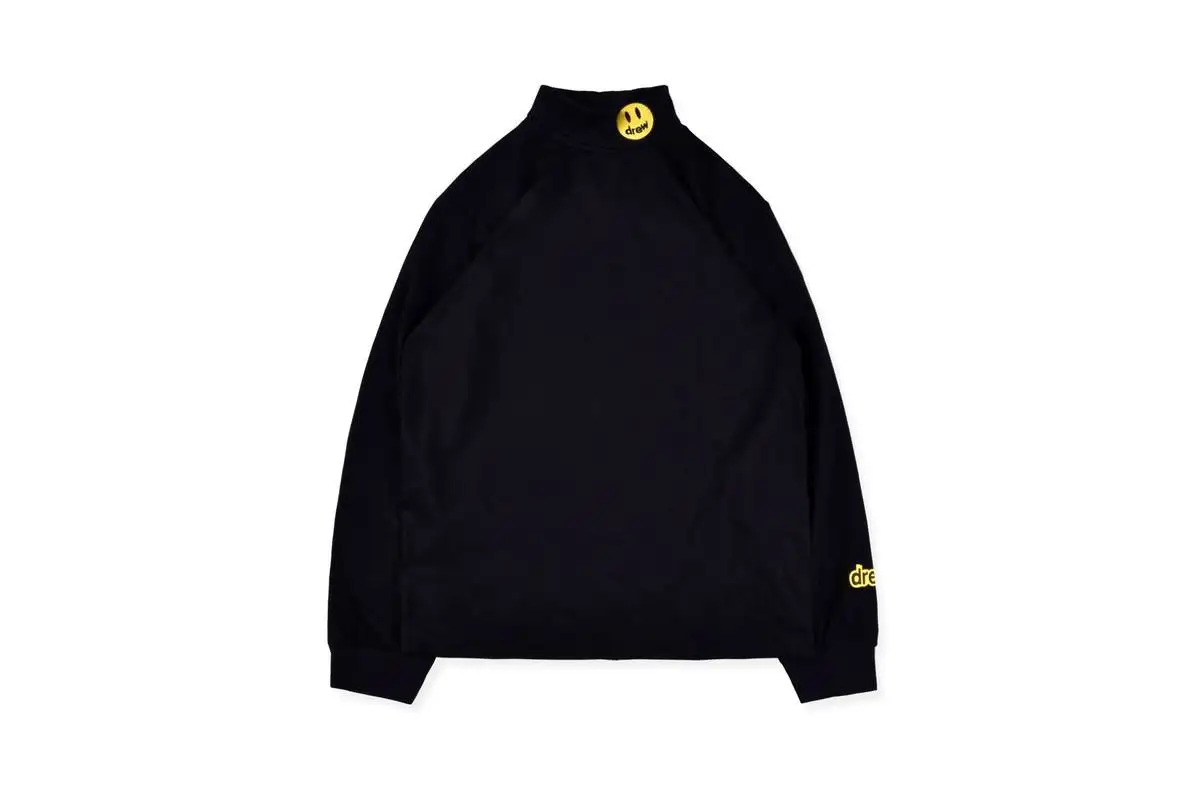 19SS DREW HOUSE футболка с длинным рукавом, улыбка на шее, для мужчин и женщин, grace Limited Drew House, футболка, уличная одежда, хип-хоп drew top