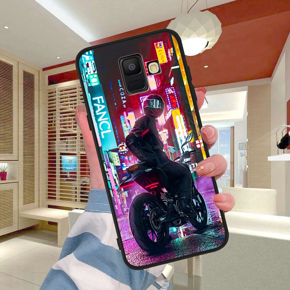 H0452 Мотоцикла класса люкс для samsung Galaxy A9 A8 A7 A6 A5 A3 J3 J4 J5 J6 J8 плюс M30 A40S A10 A20E чехол принципиально etui - Цвет: H0452