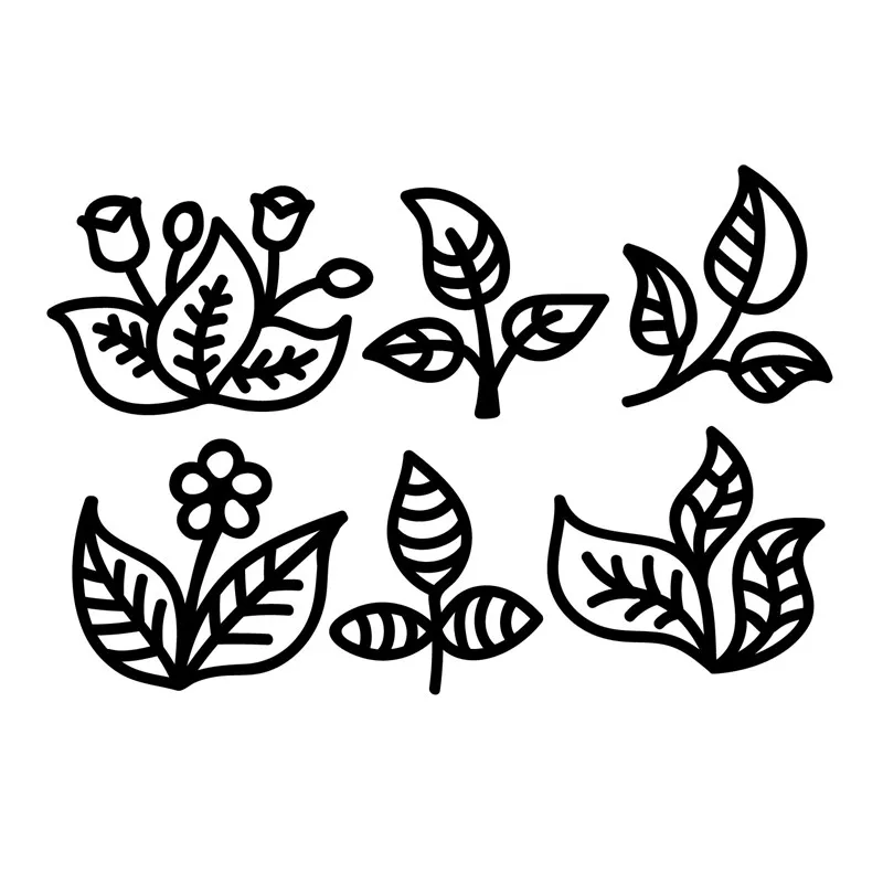 

YaMinSanNiO Flower Dies Leaf Branch Metal Cutting Dies for Card Making Scrapbooking Dies Embossing Cuts Stencil Craft Dies