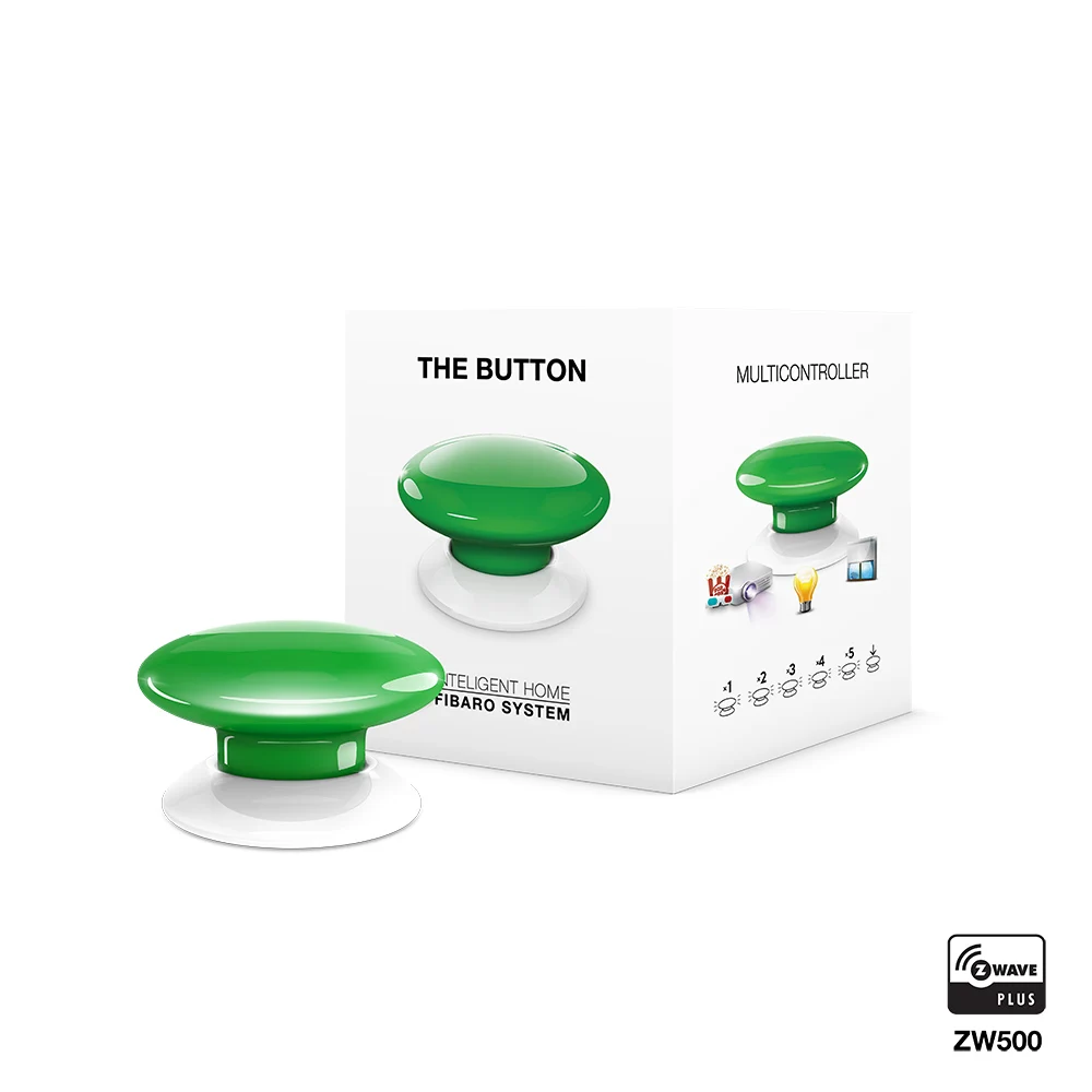 FIBARO Кнопка FGPB 101 1 8 шесть предварительно запрограммированных сцен цветов Zwave
